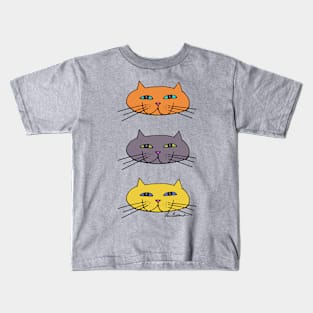 Cat face drawing Kids T-Shirt